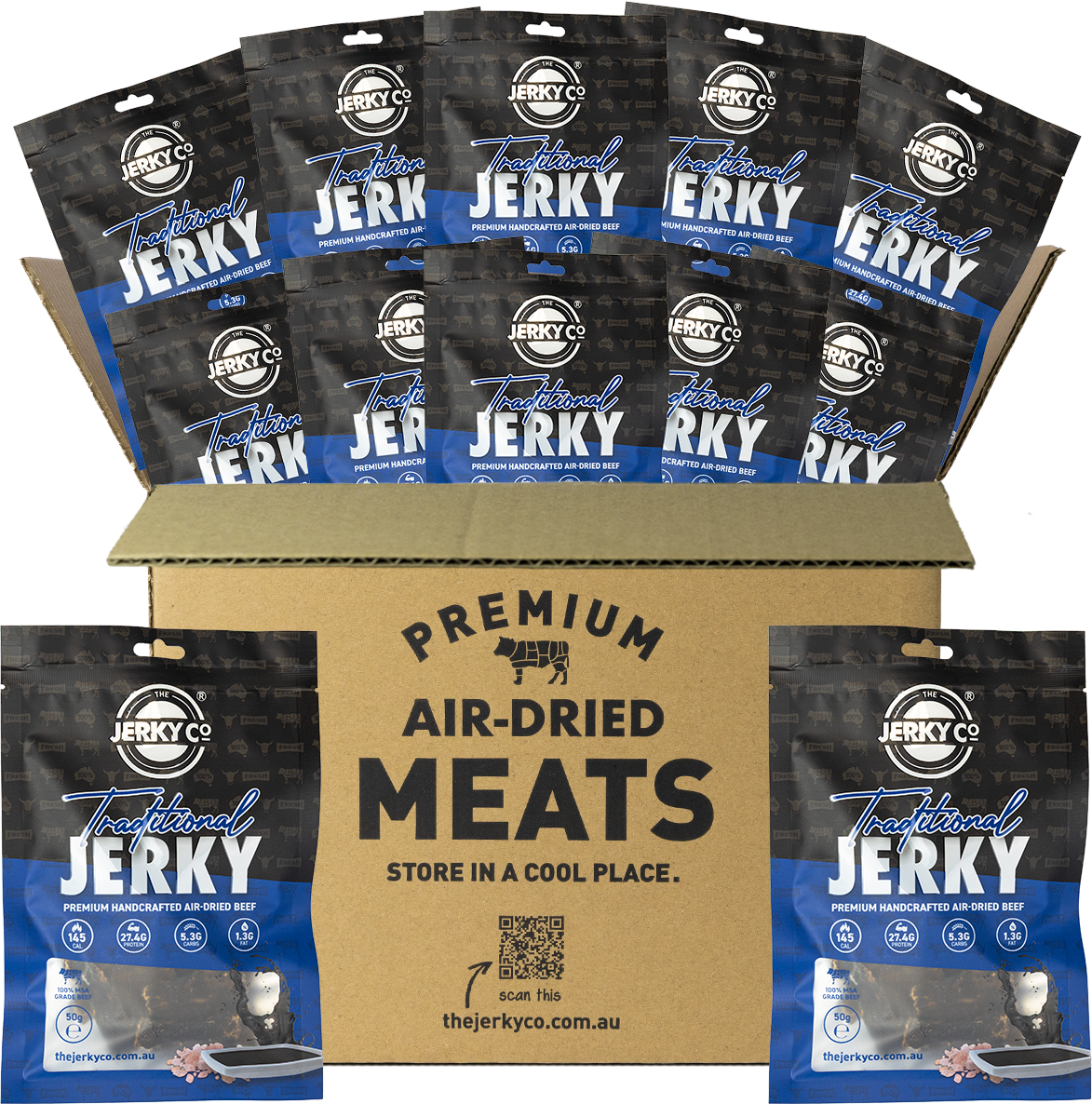 Traditional Jerky - 12 x 50g