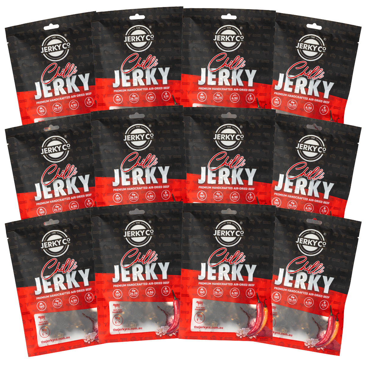 Chilli Jerky - 12 x 50g