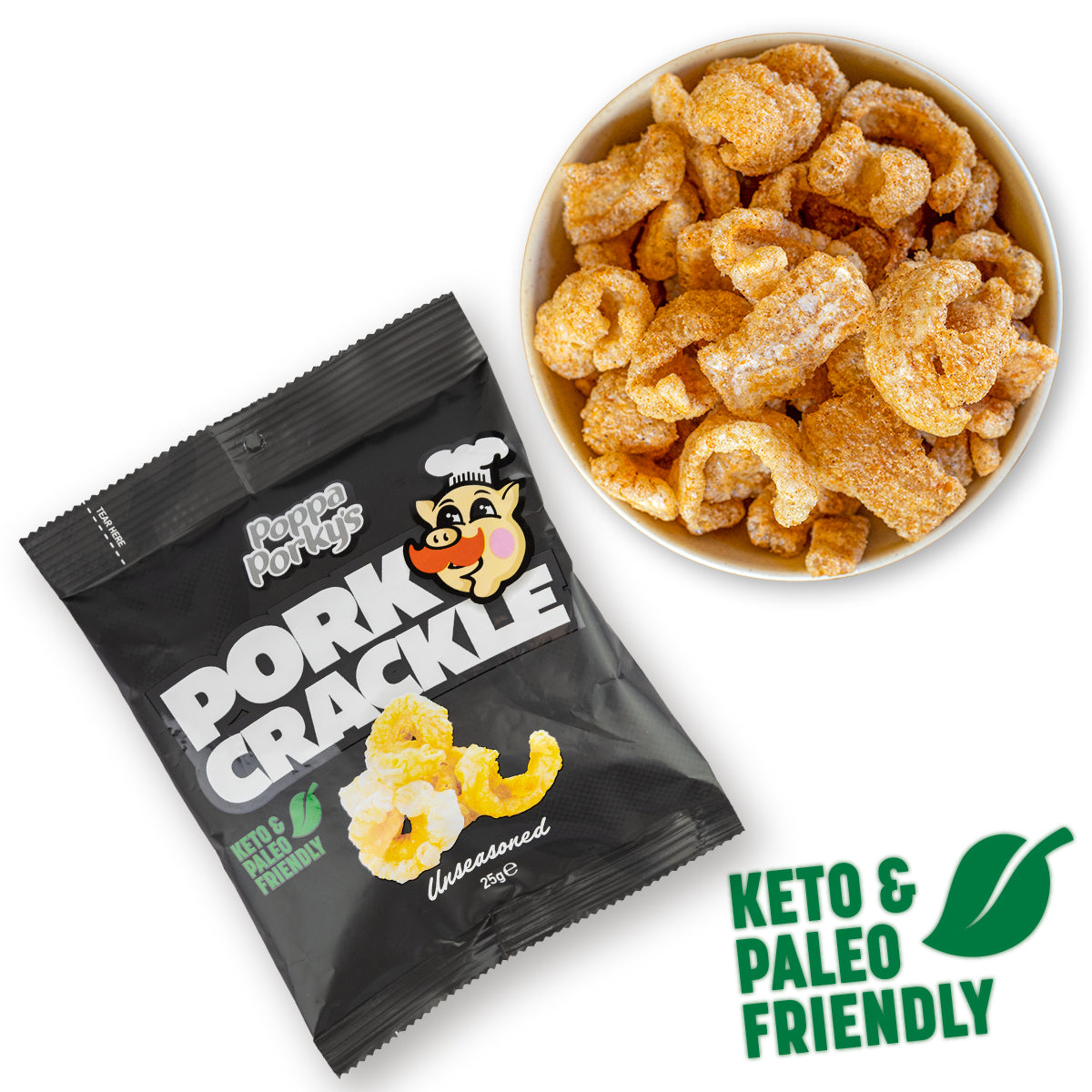 carbs in pork crackling