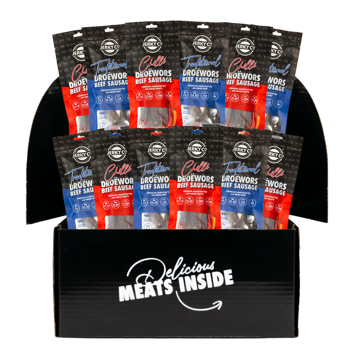 The Big Droëwors Sampler Pack - 12 x 70g