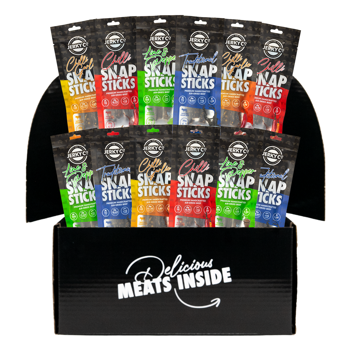 The Big Snap Sticks Sampler Pack - 12 x 30g