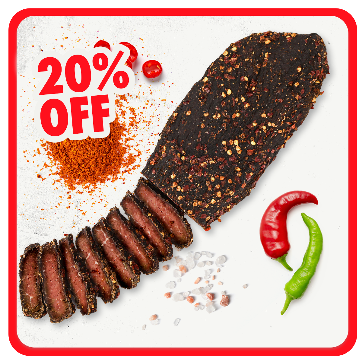 Beef Biltong - Chilli