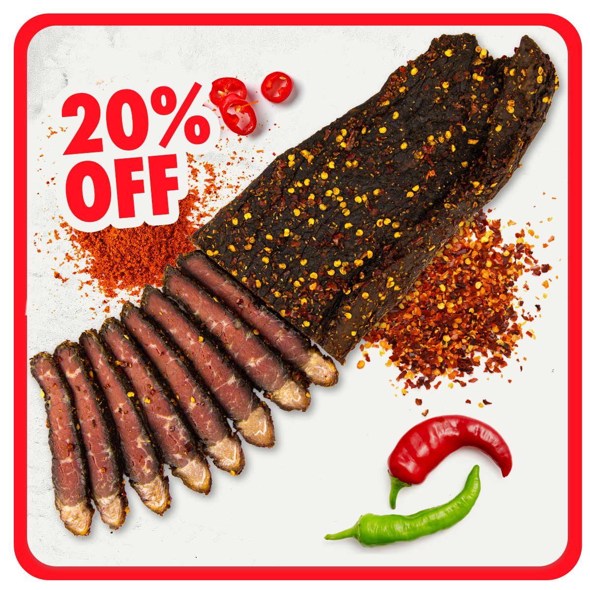 Beef Biltong - Chilli Fatty
