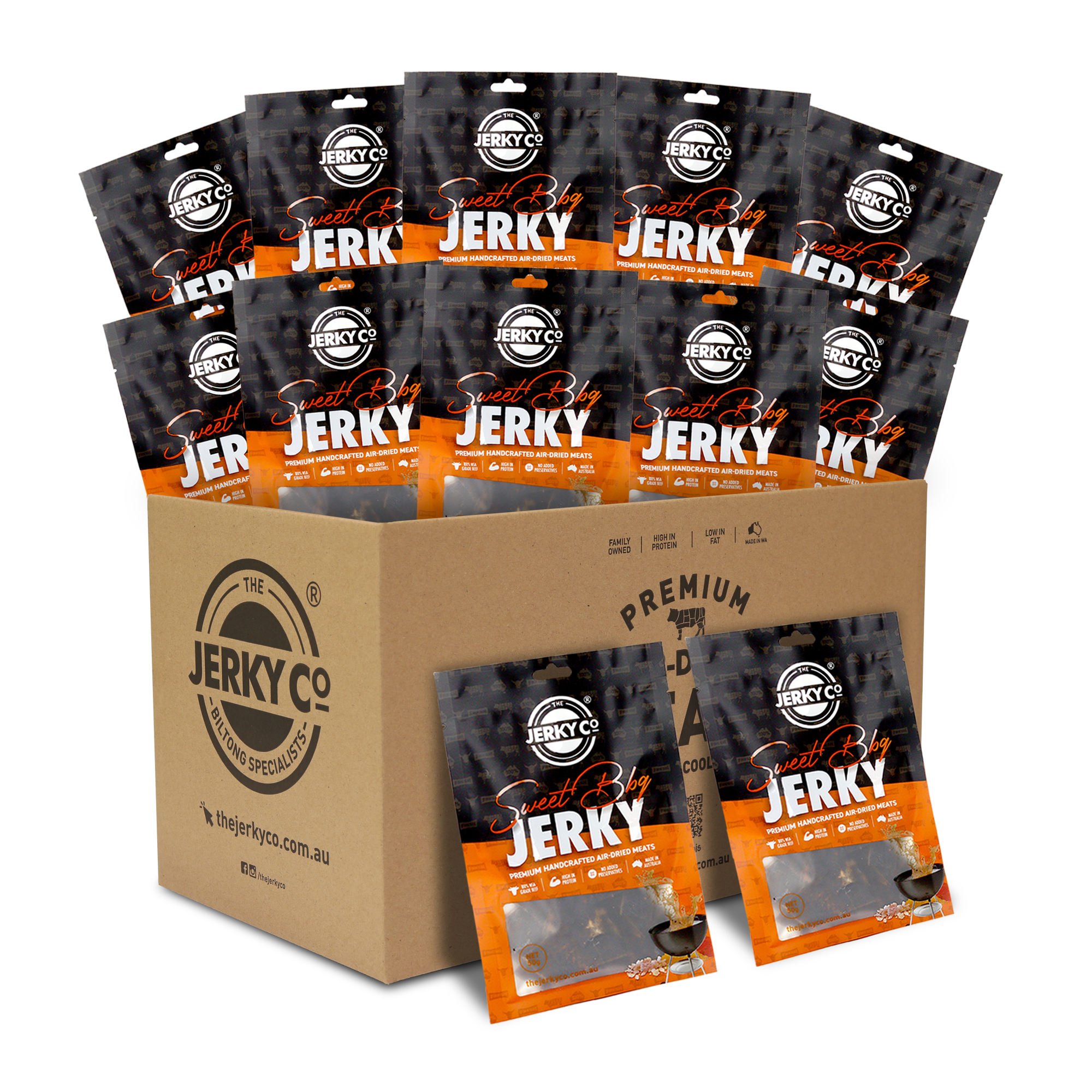 Sweet BBQ Jerky - 12 x 50g