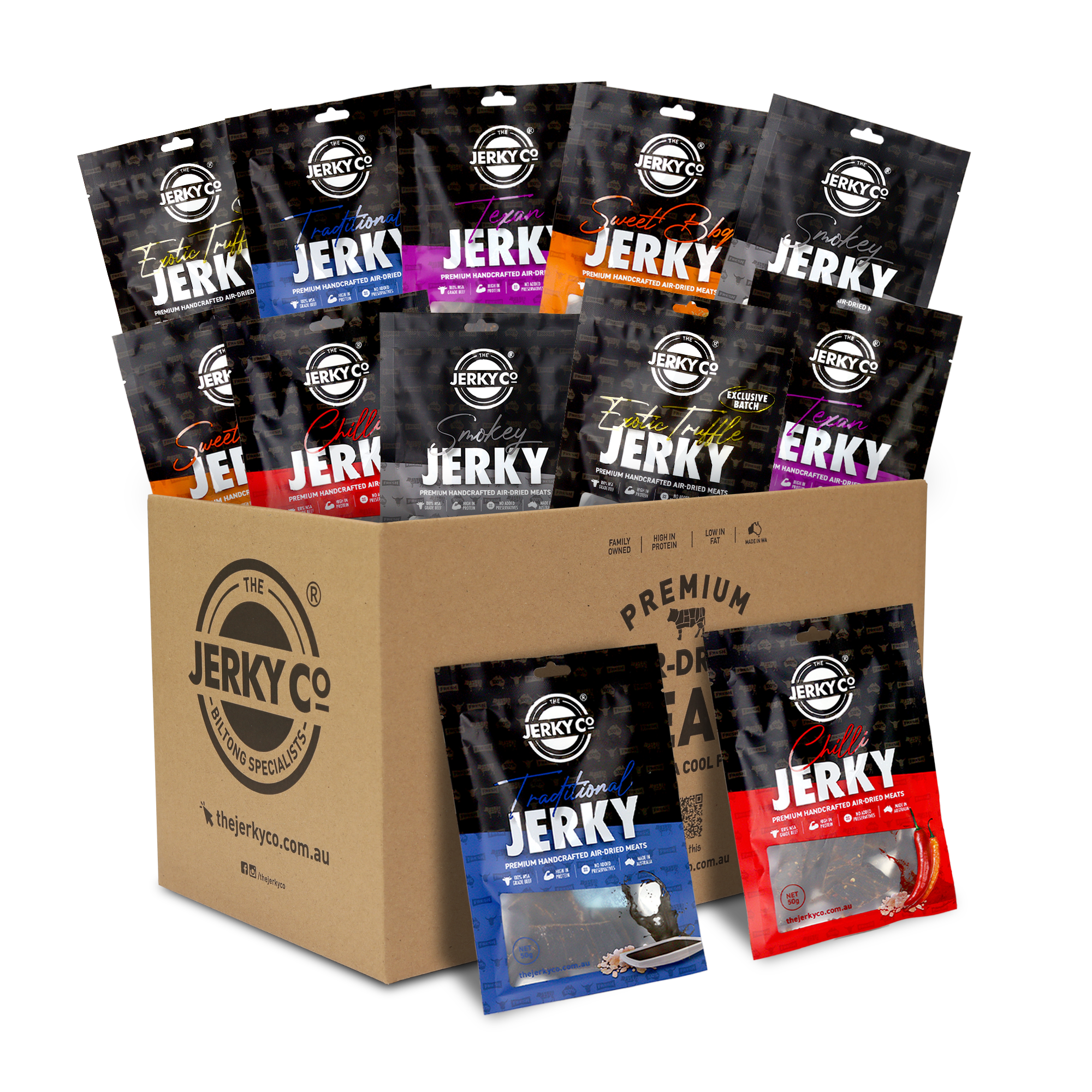 The Big Jerky Sampler Pack - 12 x 50g