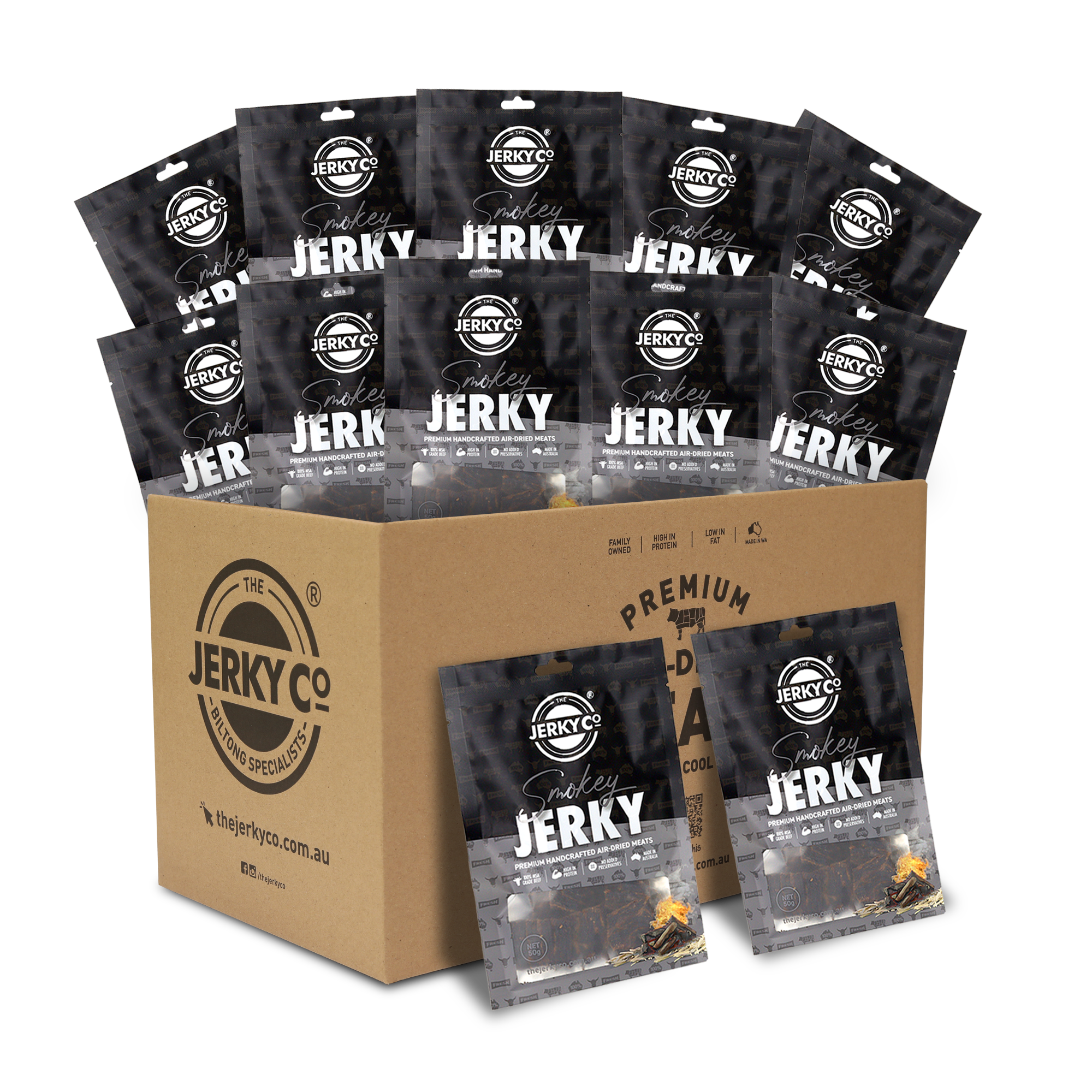 Smokey Jerky - 12 x 50g