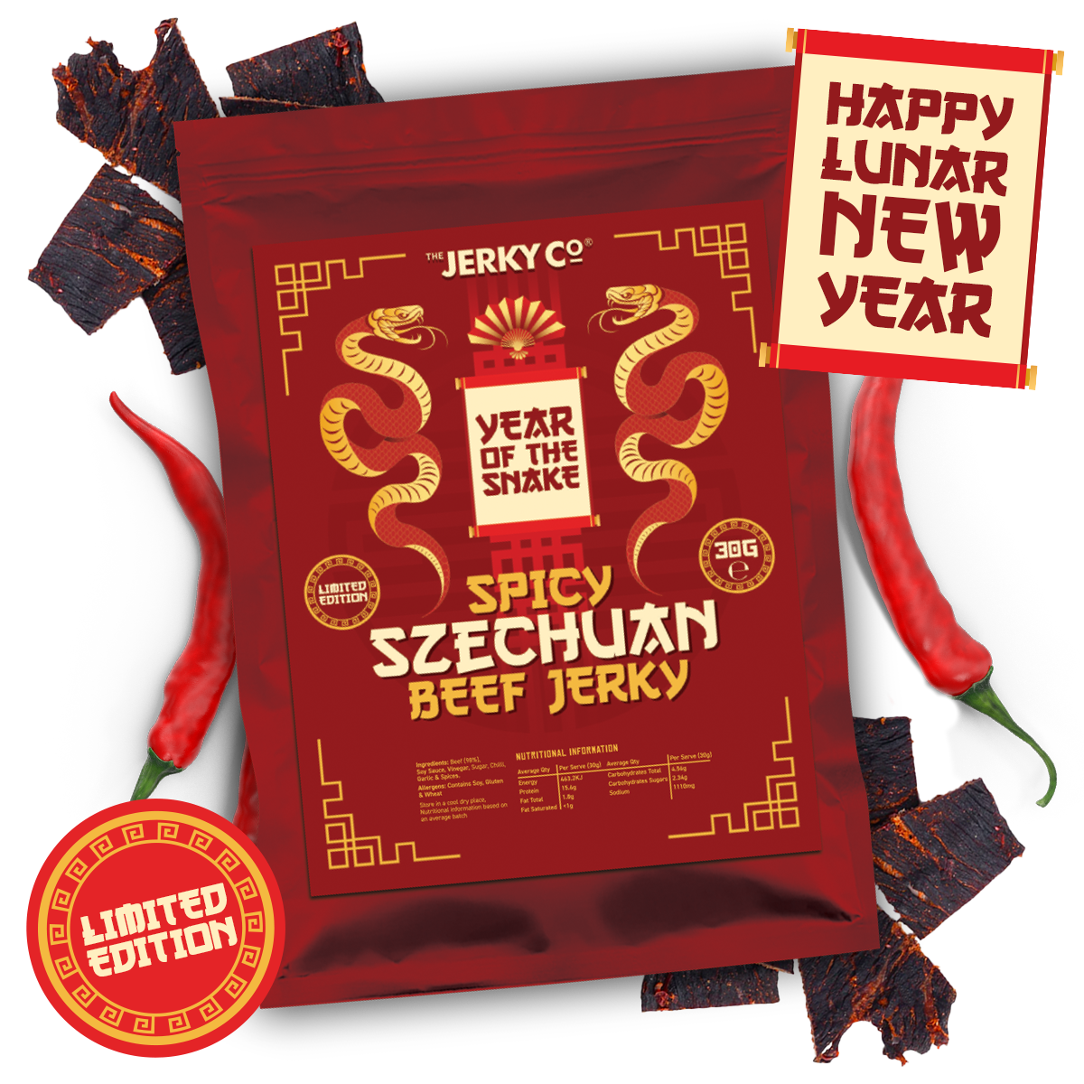 Spicy Szechuan Beef Jerky - Limited Edition