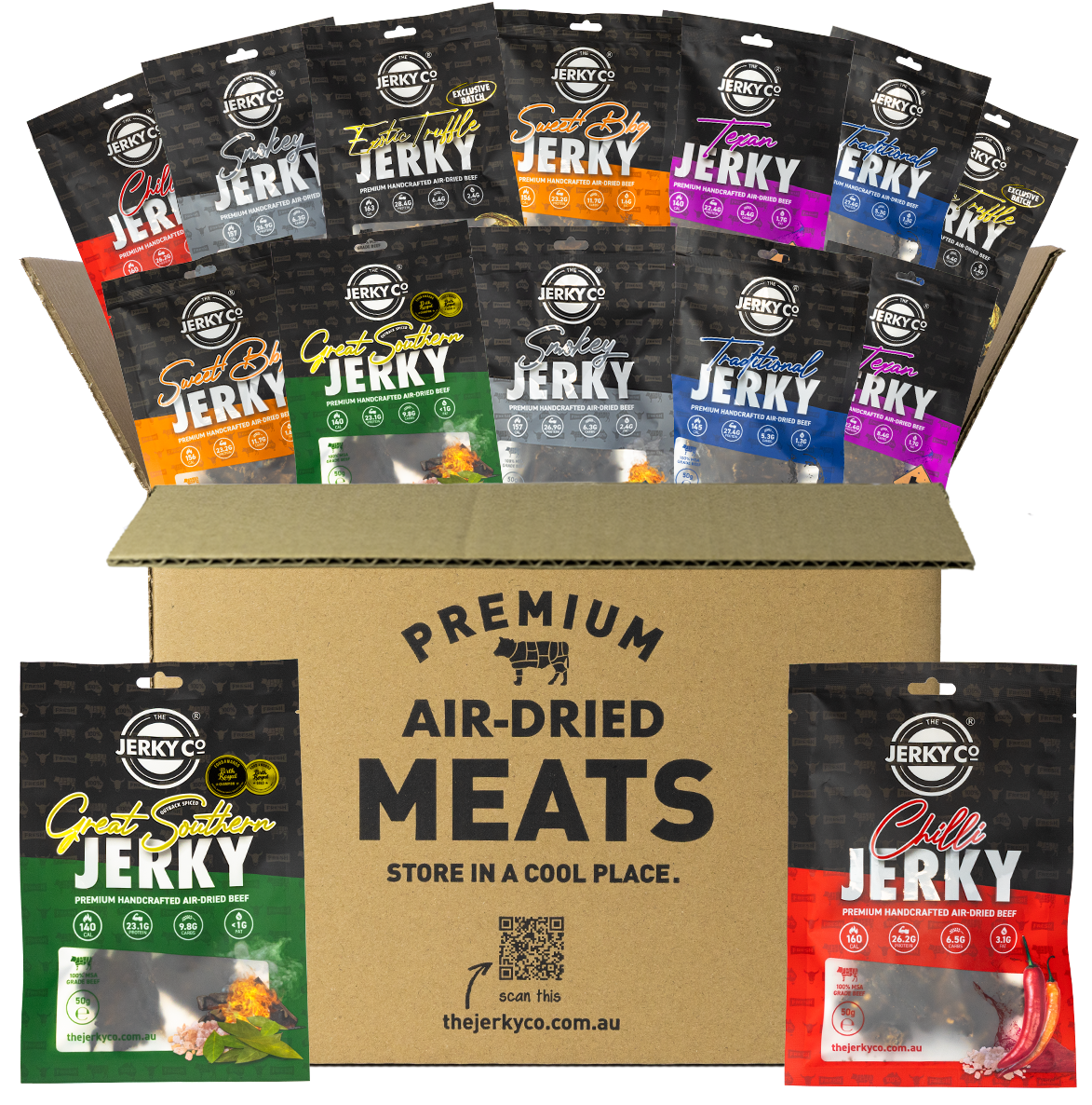 The Big Jerky Sampler Pack - 14 x 50g