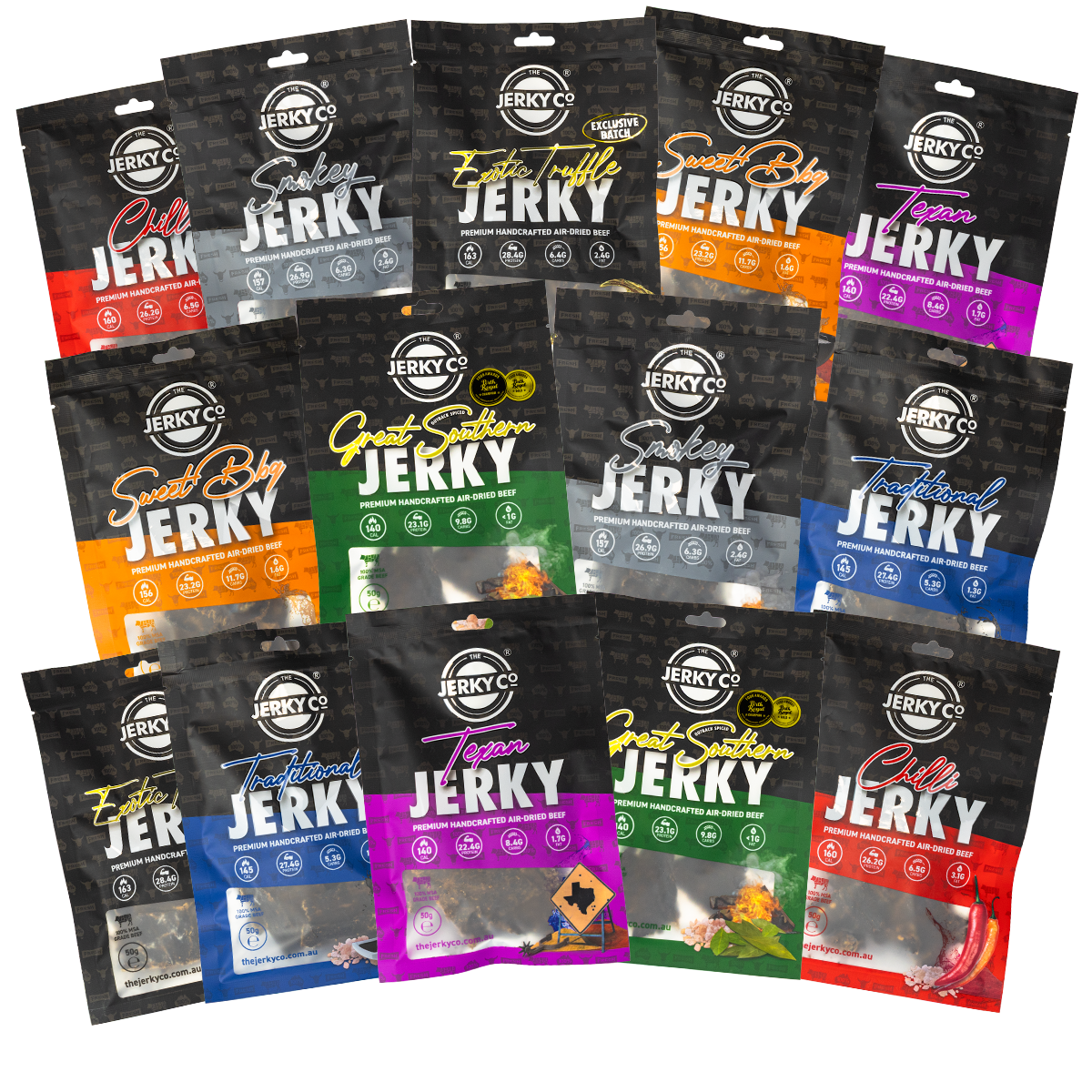 The Big Jerky Sampler Pack - 14 x 50g