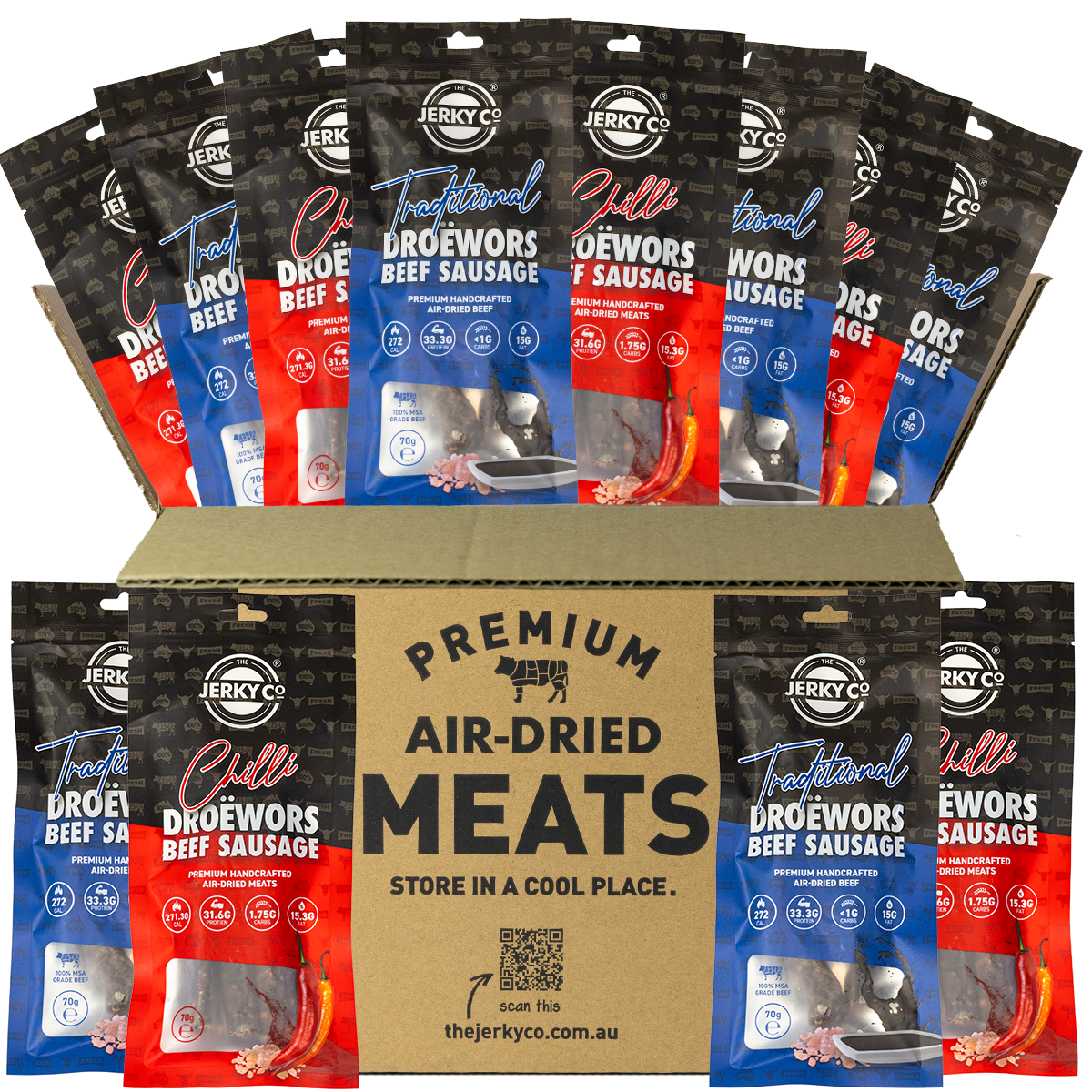 The Big Droëwors Sampler Pack - 12 x 70g