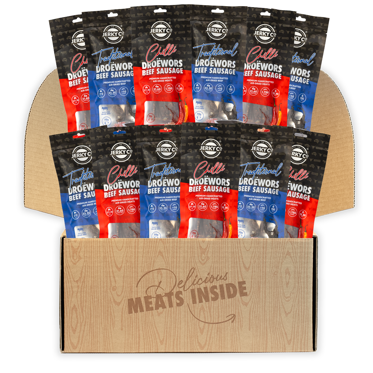 The Big Droëwors Sampler Pack - 12 x 70g