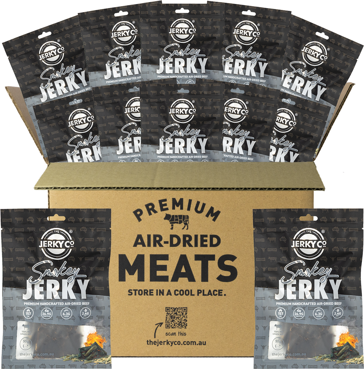 Smokey Jerky - 12 x 50g